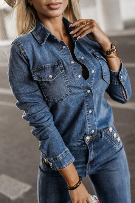 Chemise en jeans