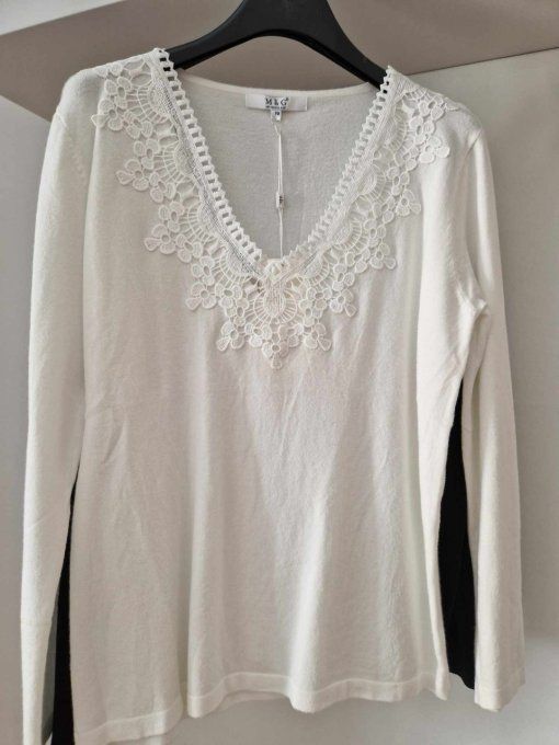 Pull noir et blanc